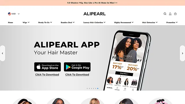 Alipearl U Part Wig | U Wig