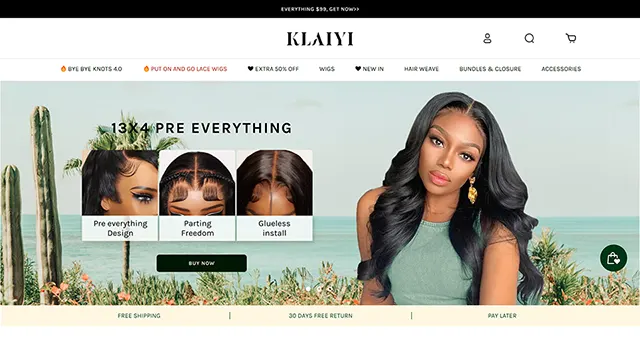 Klaiyi – 100% Human Pre-everything Wig & Weave Bundle With Closure Klaiyi Hair