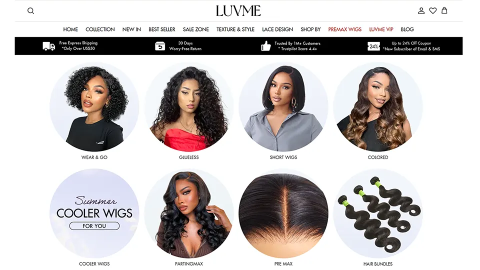 Luvme T Lace Wig | T Wig | T Part Wig | T Part Lace Wig