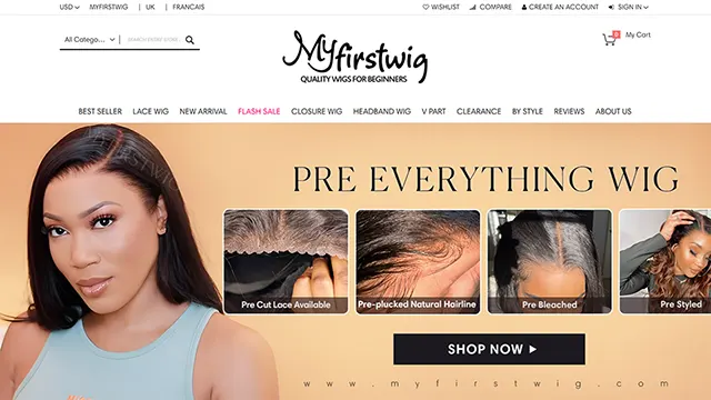 MyFirstWig Affordable lace wigs & hair extensions for beginners