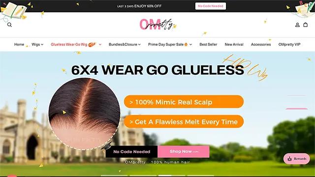 OhMyPretty Wig: Top Human Hair Wigs, Wear Go Glueless Wigs Brand