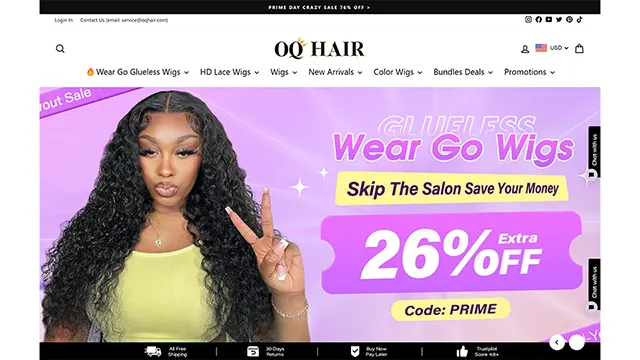 Oqhair V Part Wig | V Wig