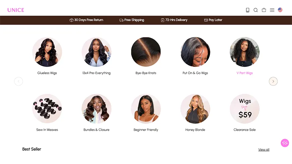 Unice No Lace Wig | Without Lace Wig | Wigs Without Lace